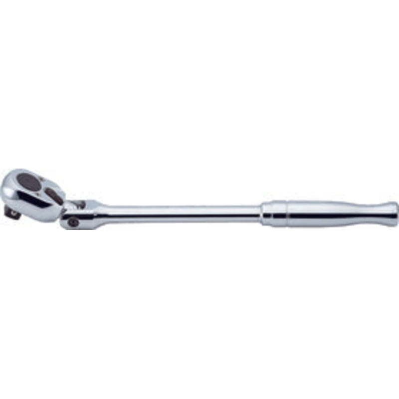 1/2 Sq. Dr. Ratchet Handle 24 teeth Flexible Head Length 330mm Push Button Polished Handle